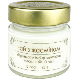 Plamis Свічка ароматична соєва  Чай з жасмином 85 г 15 годин (AB-100-26)