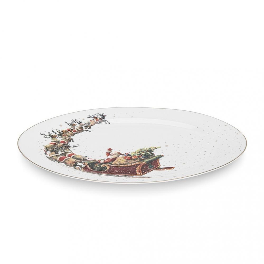 Fissman Блюдо  CHRISTMAS овальне 35х23,5 cм порцеляна (14014) - зображення 1