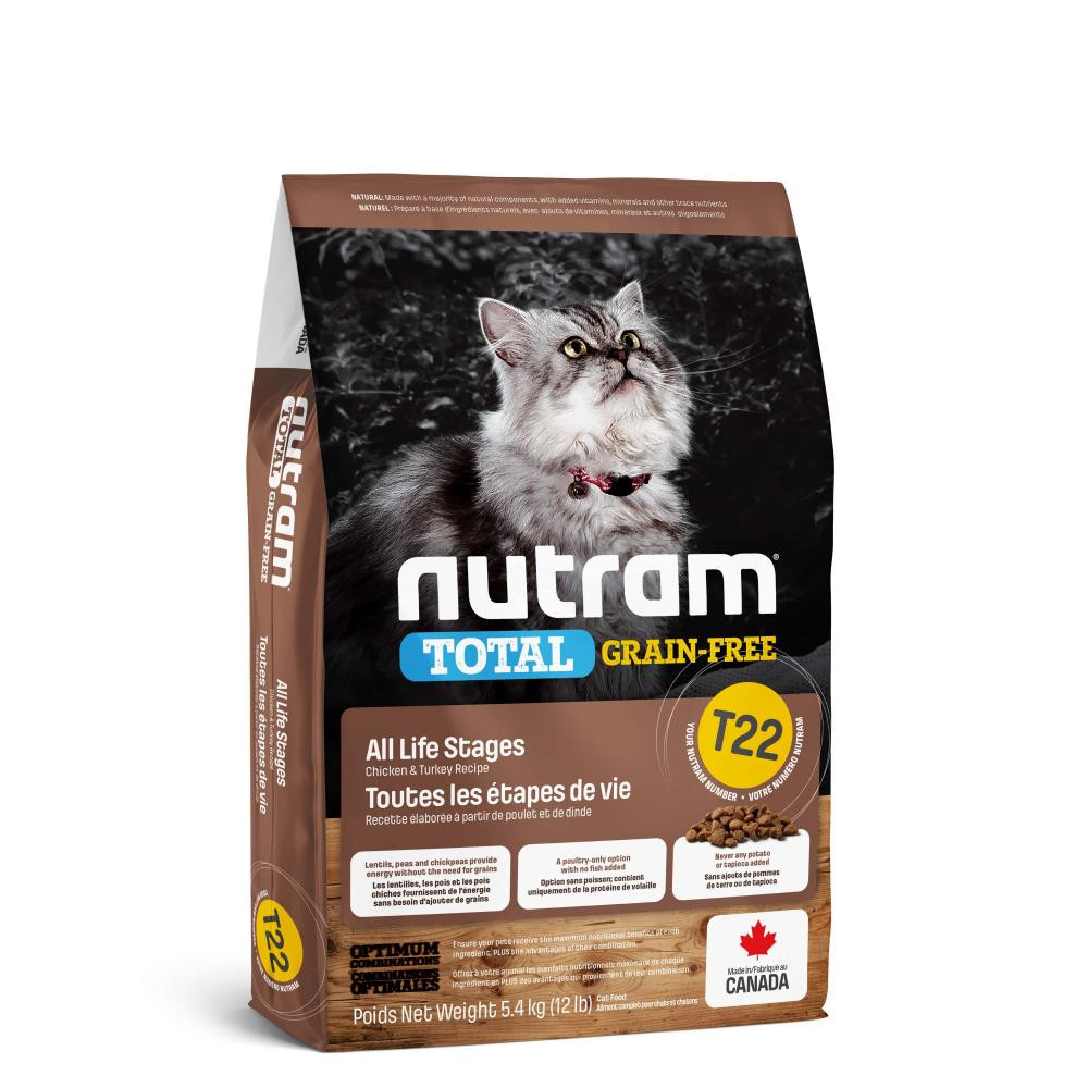 Nutram T22 Total Grain-Free Turkey & Chiken 5,4 кг - зображення 1