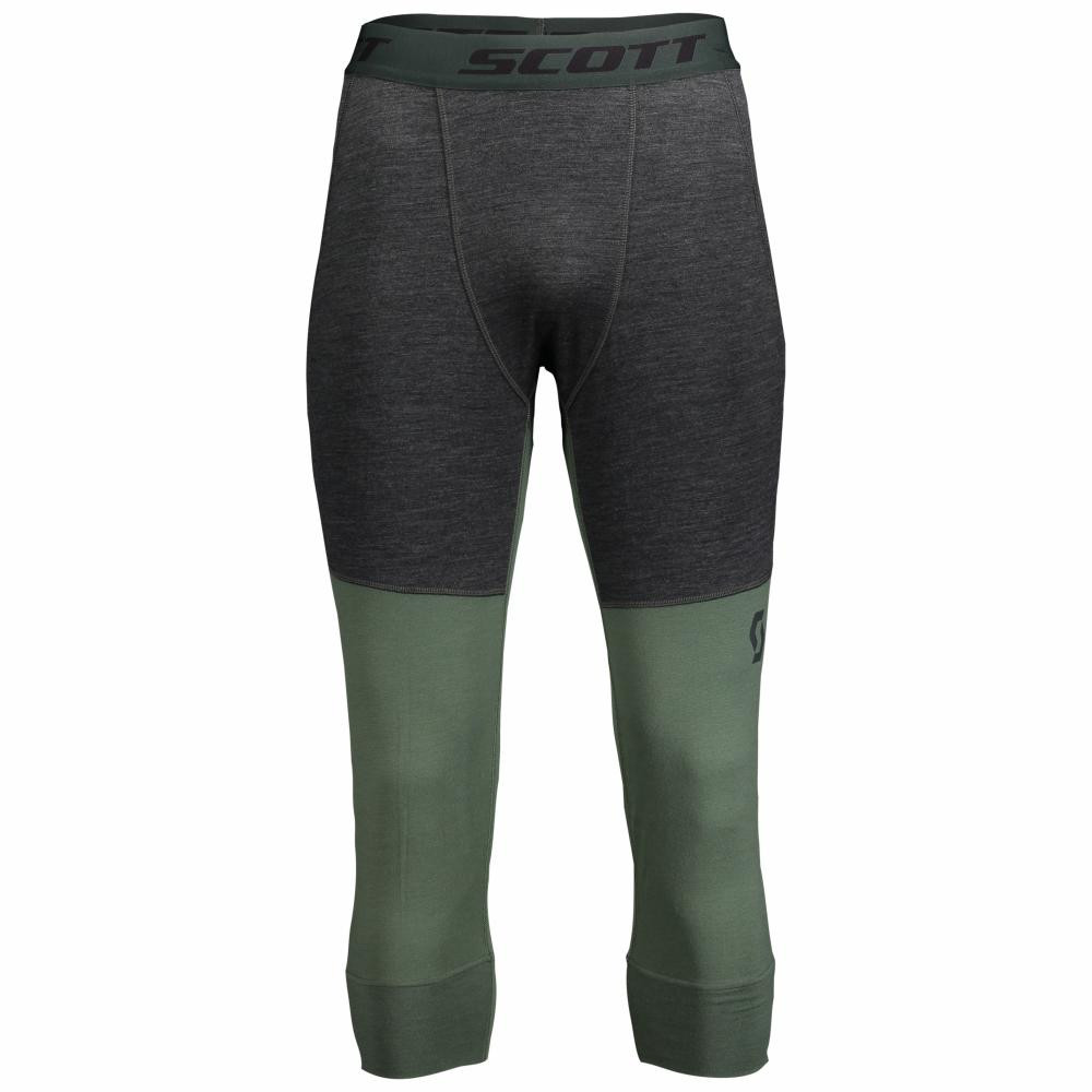 Scott термоштани  DEFINED MERINO dark grey melange-frost green Чоловіча / розмір L - зображення 1