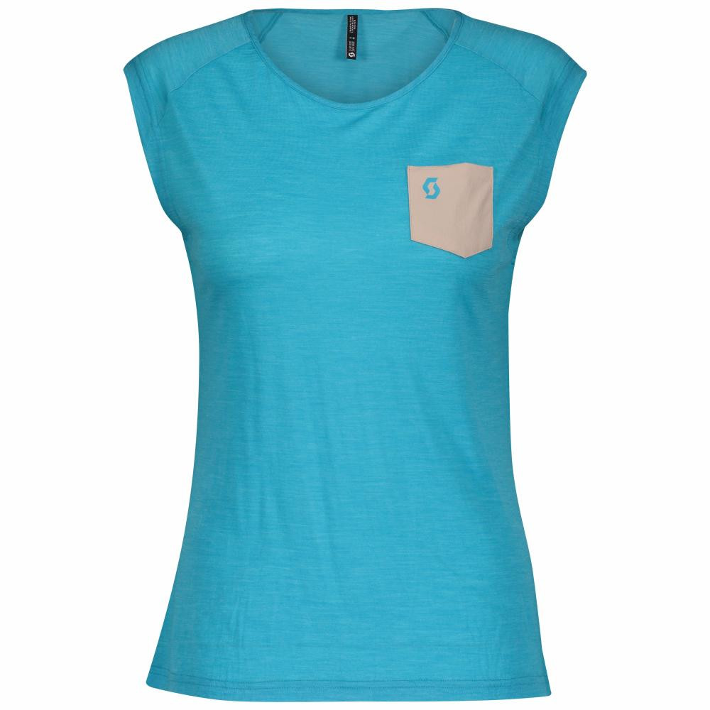 Scott футболка  W DEFINED MERINO бірюзовий Жіноча / розмір XL - зображення 1