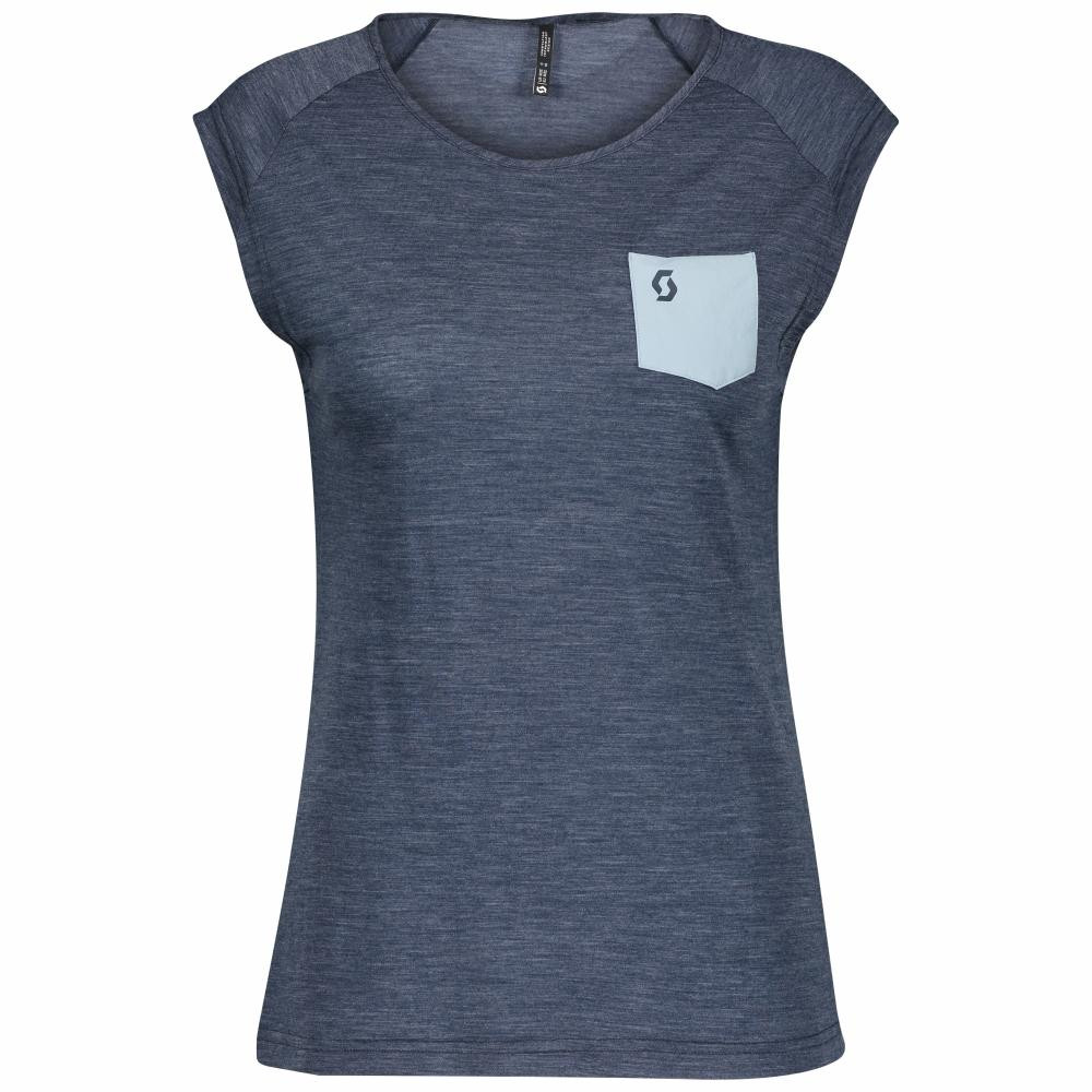 Scott футболка  W DEFINED MERINO синій Жіноча / розмір XL - зображення 1