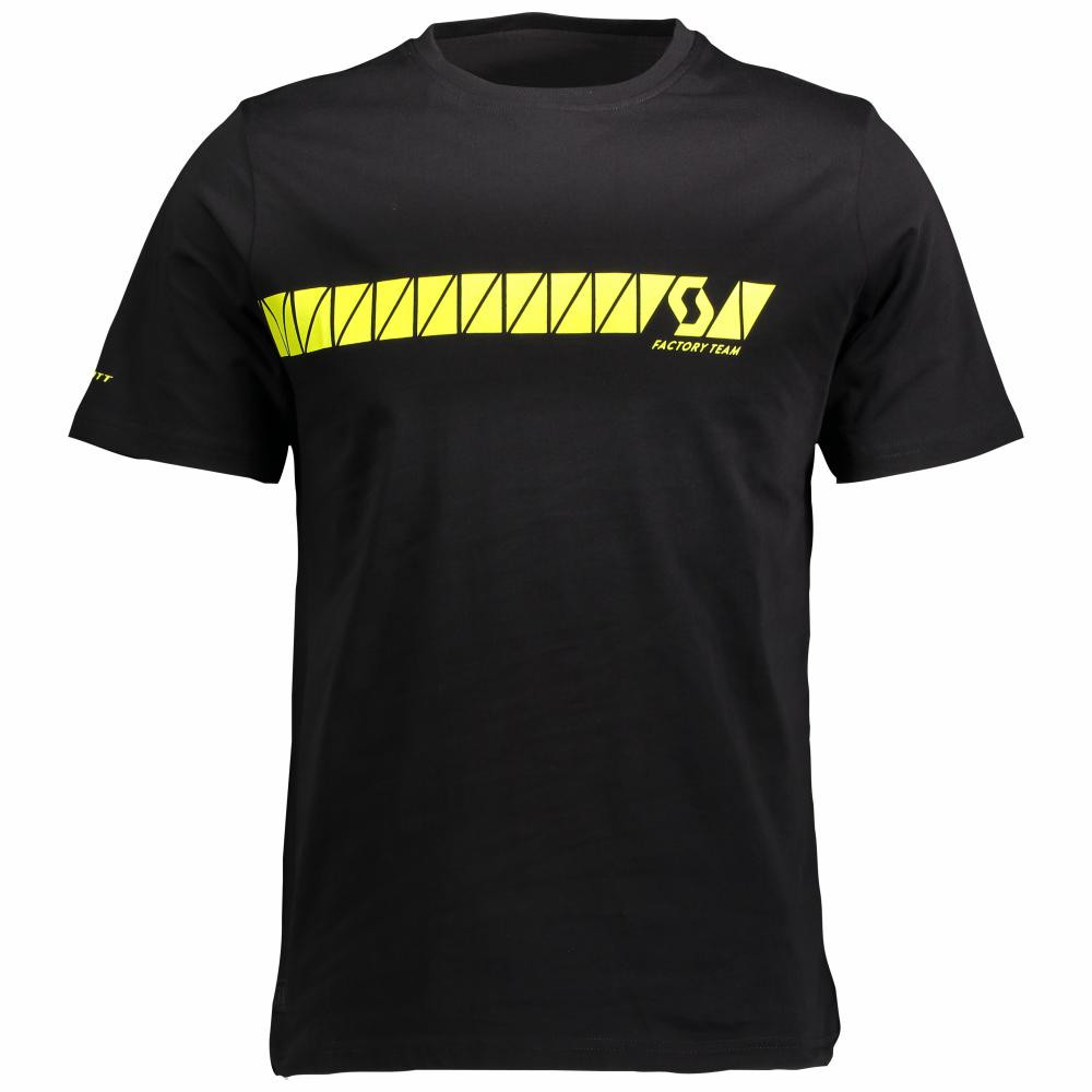 Scott футболка  CORPORATE FT чорний/жовтий Чоловіча / розмір M - зображення 1