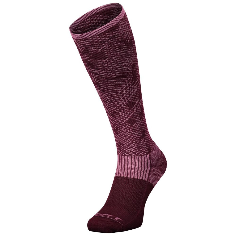 Scott шкарпетки гірськолижні  MERINO CAMO cassis pink/red fudge / розмір L - зображення 1