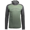 Scott термомайка з капюшоном  DEFINED MERINO dark grey melange/frost green Чоловіча / розмір L - зображення 1