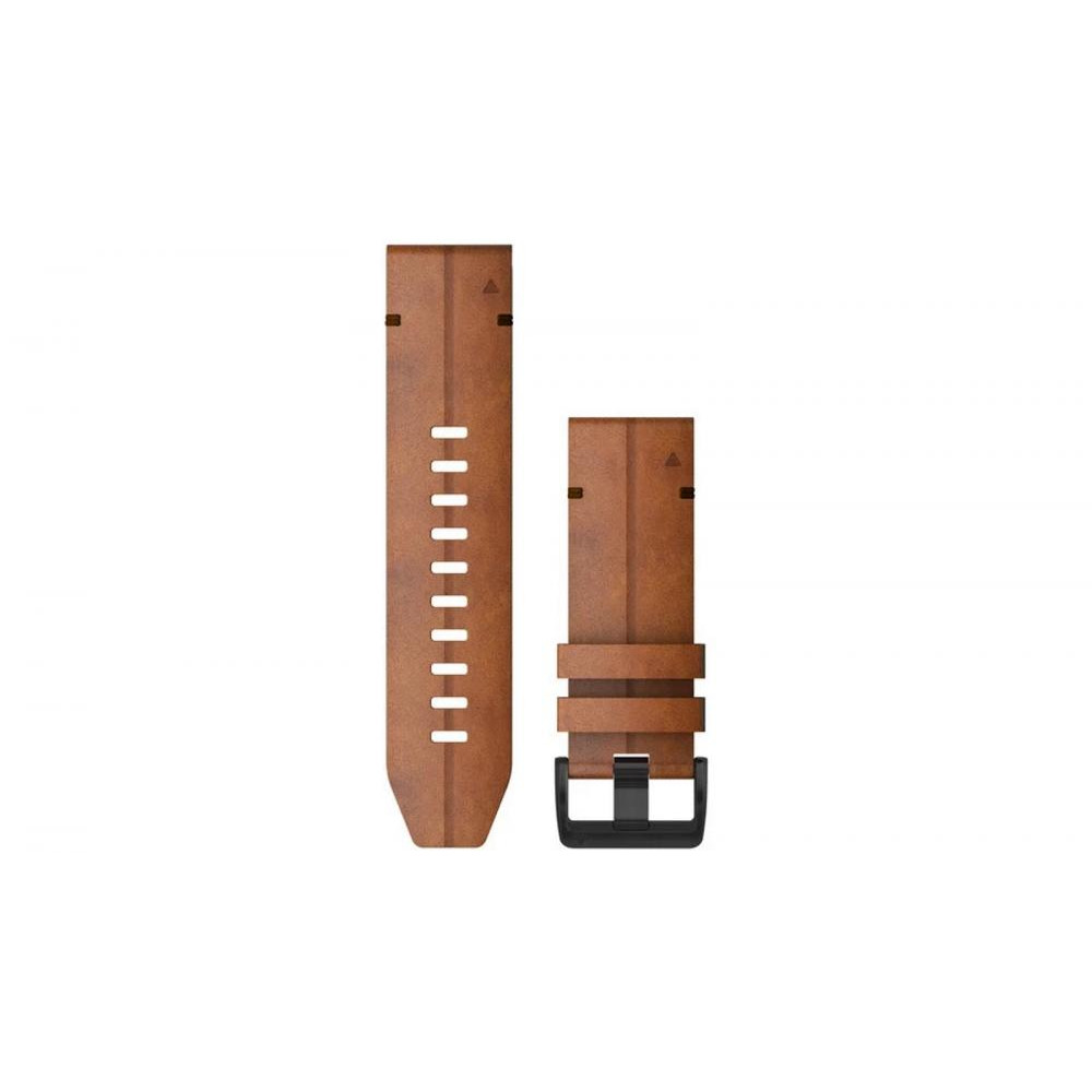Garmin Ремешок для Fenix 6X 26mm QuickFit Chestnut Leather Band (010-12864-05) - зображення 1
