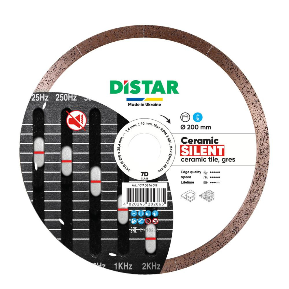 Distar Ceramic Silent 1A1R 200х1.4х25.4 мм (10170516019) - зображення 1