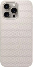 Spigen iPhone 15 Pro Max Liquid Air Case Natural Titanium (ACS07212)