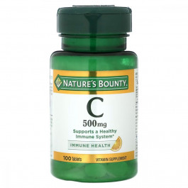 Mason Natural Вітамін C, 500 мг, Vitamin C, Nature's Bounty, 100 таблеток (NRT-01510)