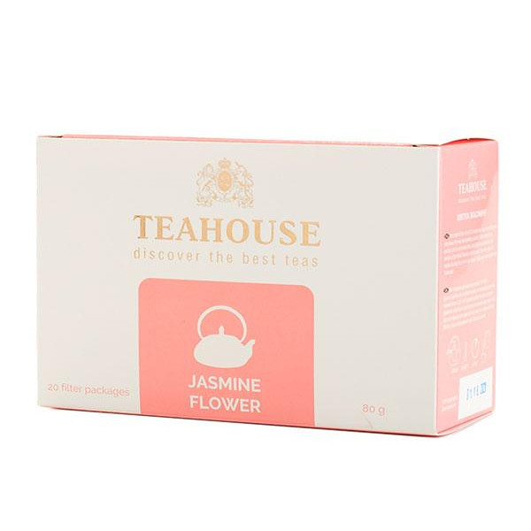 Teahouse Чай зелений  Жасмин квітка, 20 пакетиків по 4 г (4820209840582) - зображення 1
