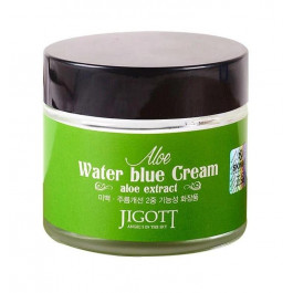 Jigott Успокаивающий крем  Aloe Water Blue Cream с экстрактом алоэ 70 мл (8809210034094)