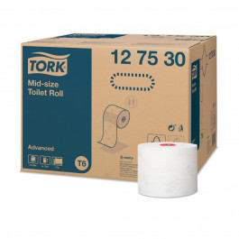 TORK Папір туалетний  Mid-size в міді рулонах, м'який (Advanced) 100 м, 2 шари 27 рулонів 127530-27