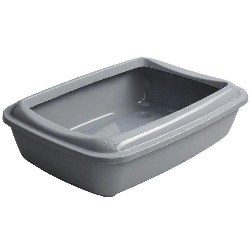 AnimAll Туалет для котів  CNR-106 з лопаткою 50х37х13.5 см сірий (160428) - зображення 1
