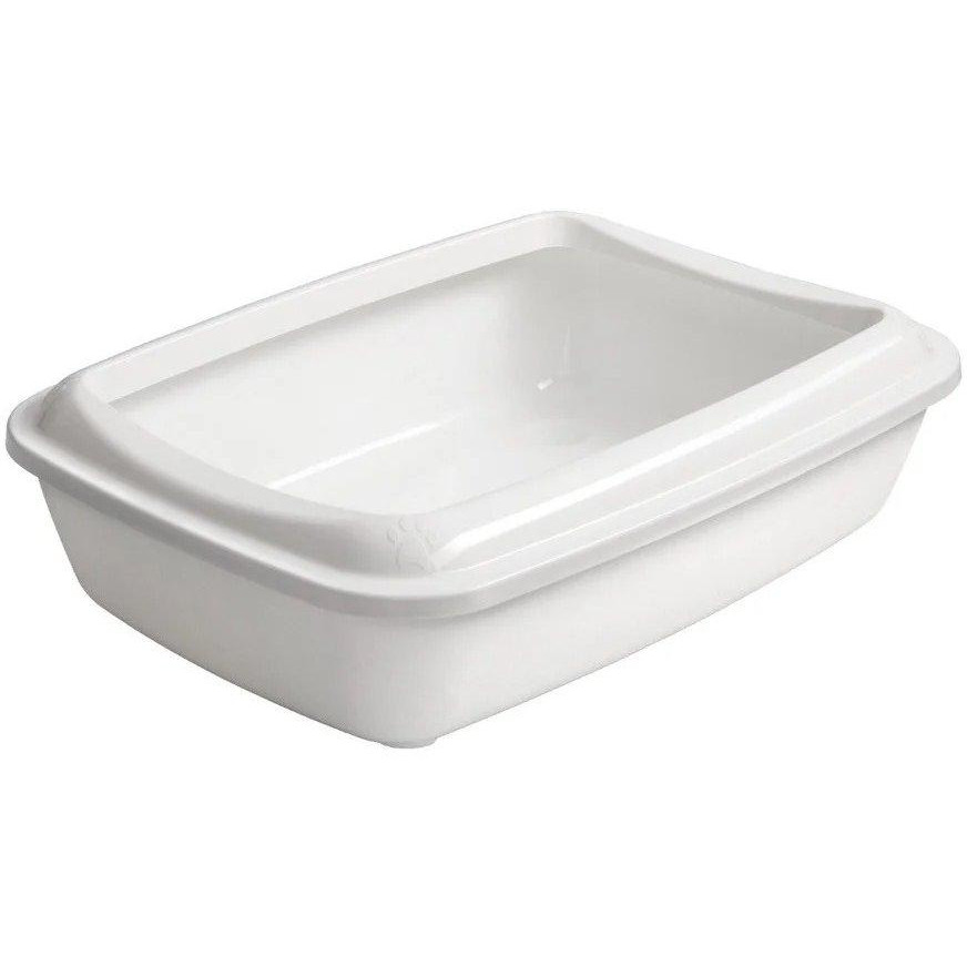 AnimAll Туалет для котів  CNR-106 з лопаткою 50х37х13.5 см білий (160435) - зображення 1