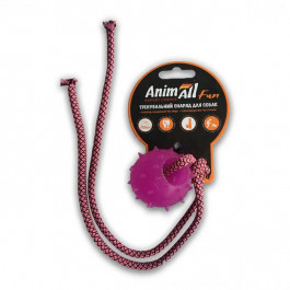 AnimAll Fun - Игрушка шар с канатом для собак 4 см (110620)