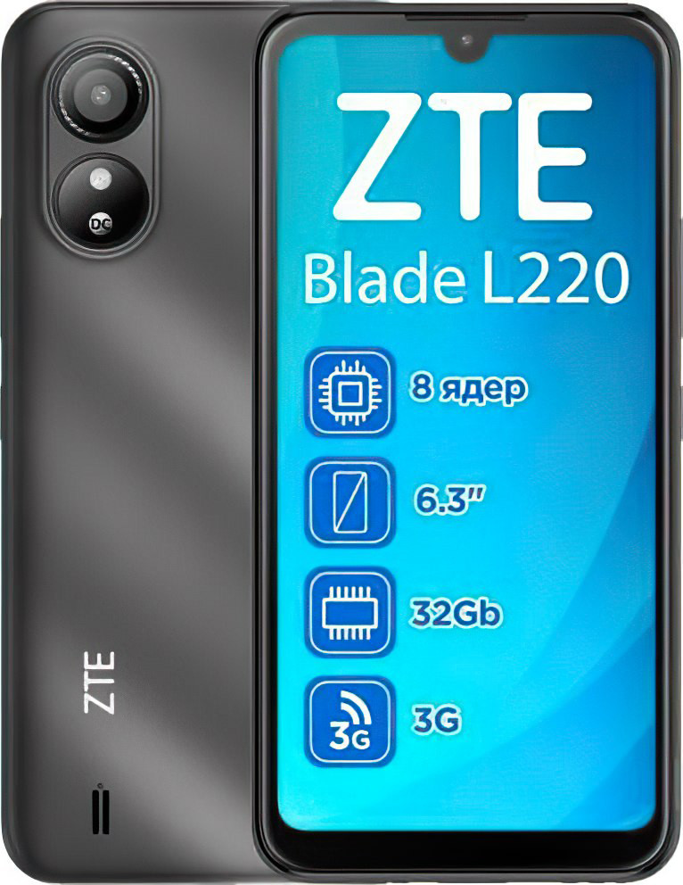 ZTE Blade L220 1/32GB Black - зображення 1