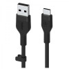 Belkin USB-A to USB-C Silicone 2m Black (CAB008BT2MBK) - зображення 1