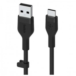   Belkin USB-A to USB-C Silicone 2m Black (CAB008BT2MBK)