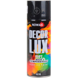 NOWAX Краска-спрей акриловая высокотемпературная Decor Lux 9005 650°C 450мл
