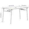IKEA TORPARO, 094.948.65, Стіл + 4 стільці з підлокітниками, зовні, білий, білий, сірий, 130 см - зображення 5