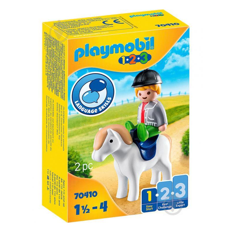 Playmobil 1.2.3 Хлопчик з поні (70410) - зображення 1