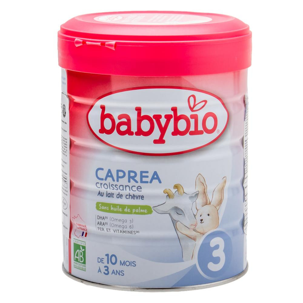 Babybio Органічна суха молочна суміш  Caprea 3 з козиного молока, від 10 міс. до 3 років, 800 г - зображення 1