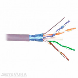   KINGDA FTP 305м, cat 5e, CU, 4 pairs, 24AWG, LSZH, violet (KDFT8004-LSZH)