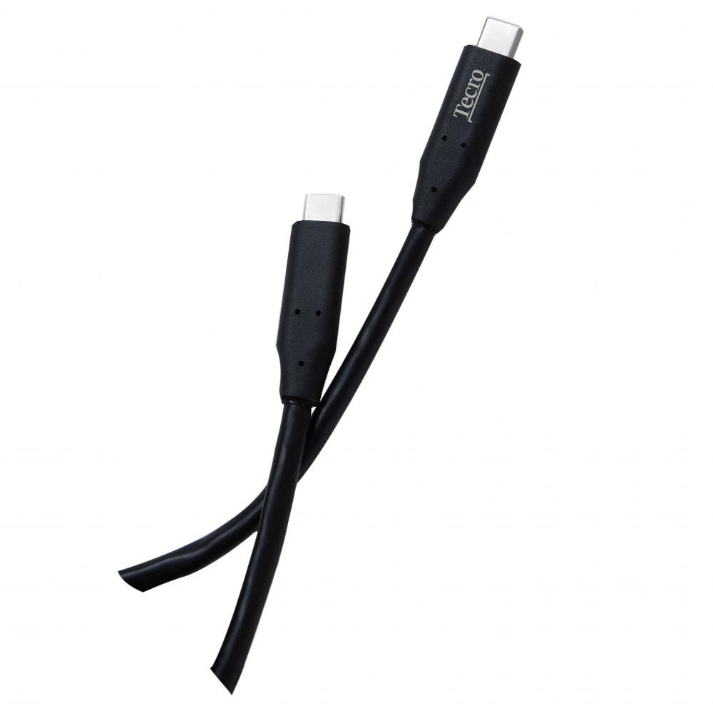 Tecro USB Type-C  to USB Type-C Tecro 1m Black (TCC-3.0-0100BK) - зображення 1