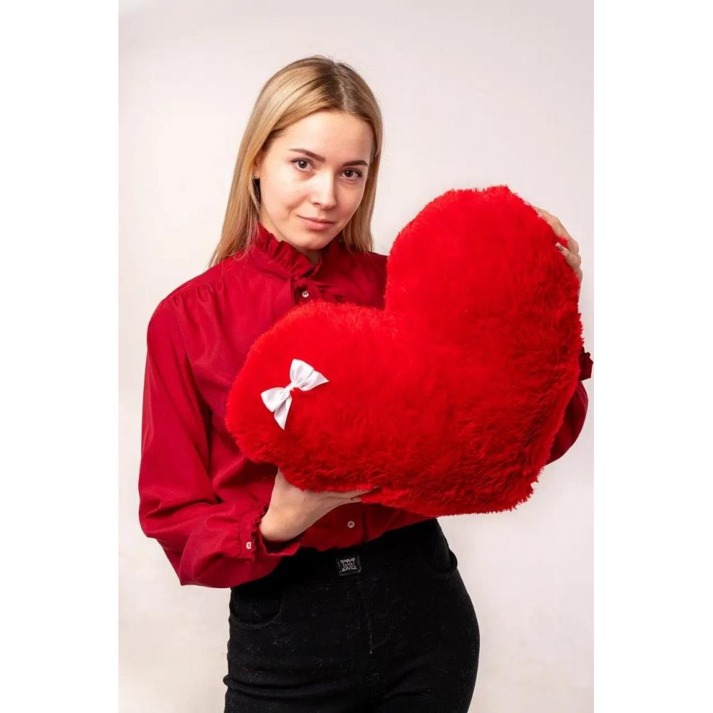 Yarokuz Мягкая игрушка  подушка "Сердце" 50 см Красная (UT014-50heart-RED) - зображення 1