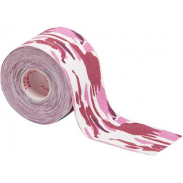 IVN Кінезіо тейп  Kinesio tape в рулоні 5 см х 5 м еластичний пластир камуфльований Бордовий (IV-6653KAM