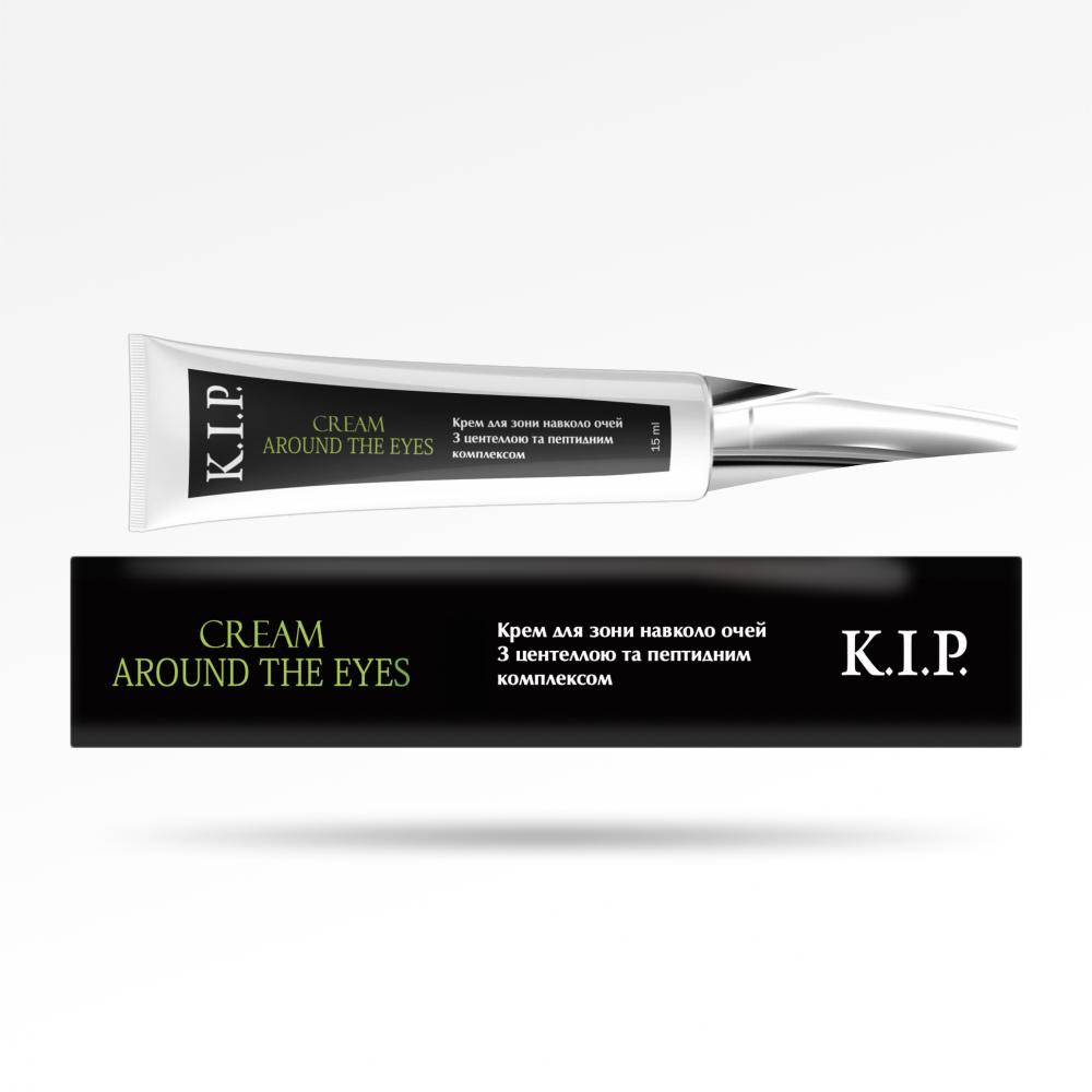 K.I.P. Natural Cosmetic Крем для обличчя для зони навколо очей З центелою та пептидним комплексом K.I.P. 15 мл - зображення 1
