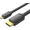 Vention HDMI to mini HDMI v2.0 2m Black (AGIBH) - зображення 1