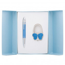 Langres Набор подарочный (ручка шариковая + крючок для сумки)  Lightness Синий (LS.122030-02)