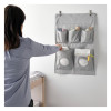 IKEA LEN Підвісний органайзер, Дотс/світло-сірий, 45x64 см (105.432.71) - зображення 7