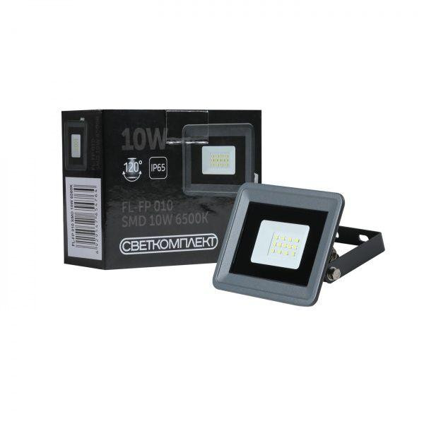 Светкомплект Прожектор  LED FL-FP 010 SMD 6000 К 10 Вт IP65 серый (6929547654764) - зображення 1