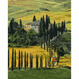 Ідейка Картина по номерам.  Путешествие в Тоскану 40х50 см KHO2297