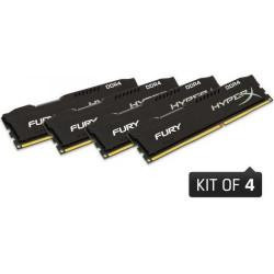 HyperX 32 GB (4x8GB) DDR4 2400 MHz Fury Black (HX424C15FB2K4/32)