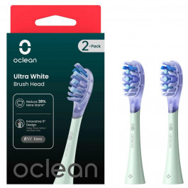 Oclean Brush Head Ultra White 2-pack Green (6970810553529)