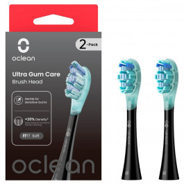 Oclean Brush Head Ultra Gum care 2-pack Black (6970810553567)