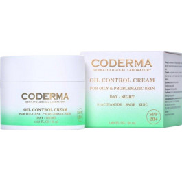 Coderma Матуючий крем  для жирної та проблемної шкіри 50 мл (4820258802142)