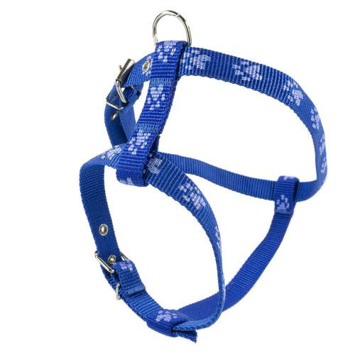 Cristel Шлея  для собак, нейлон, блакитний слід, 20 мм / 32-38 см / 50-60 см, синя (КР3061-10) - зображення 1