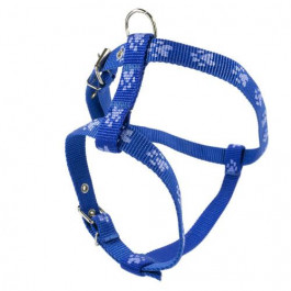 Cristel Шлея  для собак, нейлон, блакитний слід, 20 мм / 32-38 см / 50-60 см, синя (КР3061-10)