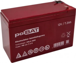 polBAT AGM 12V-7.2Ah (PB-12-7.2-A)