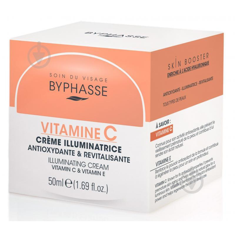 Byphasse Освітлювальний крем для обличчя  з вітамінами С і Е 50 мл (8436097095360) - зображення 1