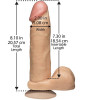 Doc Johnson Фаллоимитатор Realistic Cock 8 Inch White - зображення 2