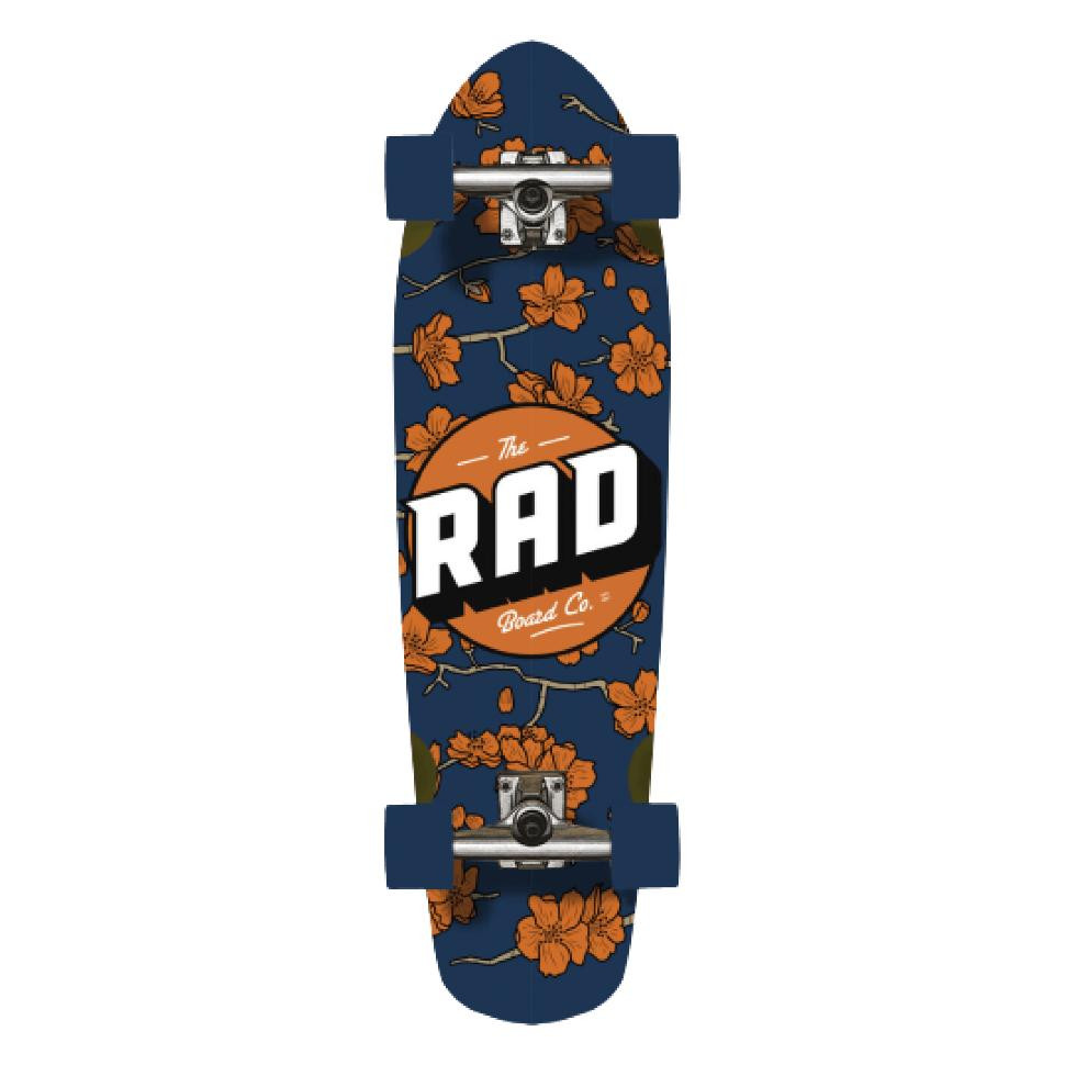 RAD Cherry Blossom Cruiser Skateboard 32" Navy - зображення 1