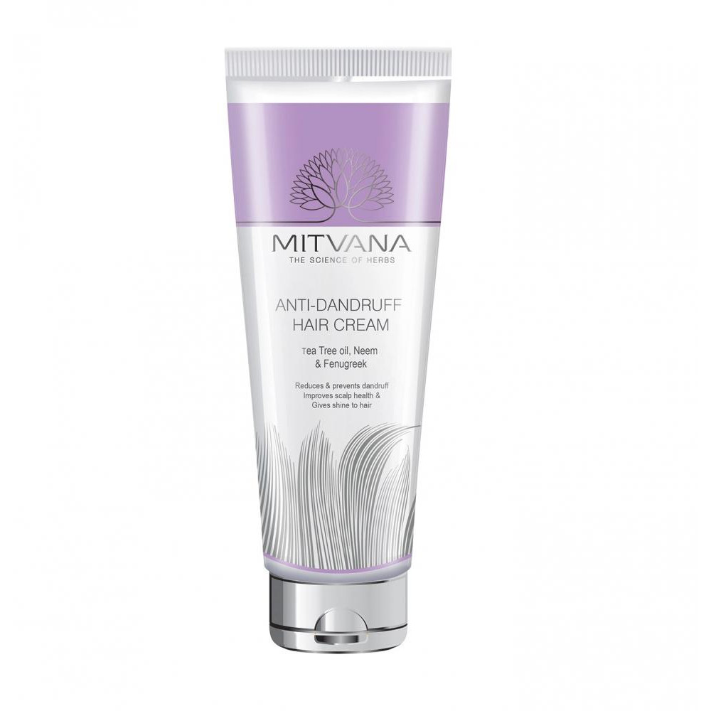 Mitvana Крем для волосся  Anti Dandruff Hair Cream with Tea Tree Oil, Neem & Fenugreek проти лупи 100 мл (89 - зображення 1