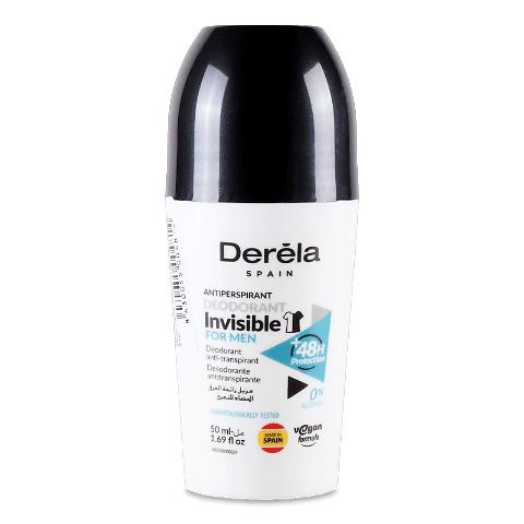 Derela Дезодорант роликовий  Invisible чоловічий, 50 мл (8430055004814) - зображення 1