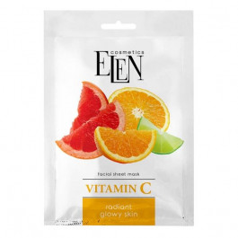 Elen Cosmetics Тканинна маска для обличчя  Vitamin C, 25 мл