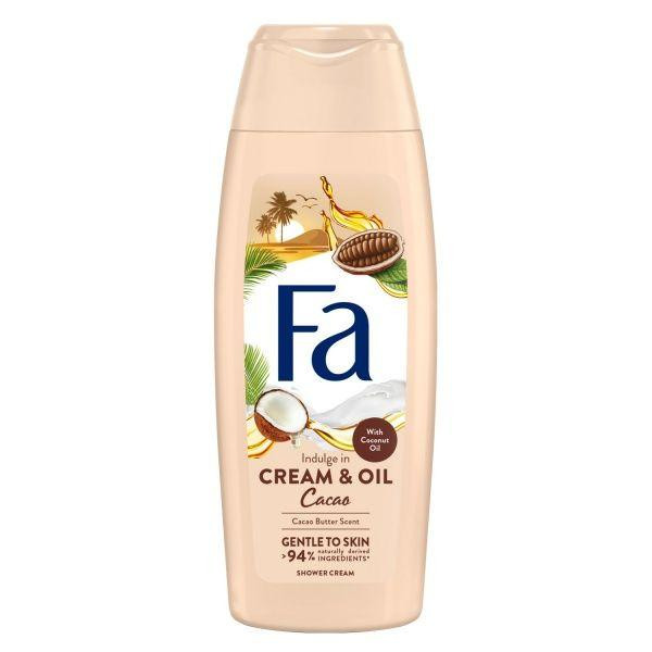 Fa Гель для душу  Сream & Oil з олією кокоса та ароматом олії какао, 250 мл (3178041337328) - зображення 1